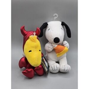 Hallmark Peanuts 8" Woodstock & Snoopy Halloween Plush‎ Devil Costume